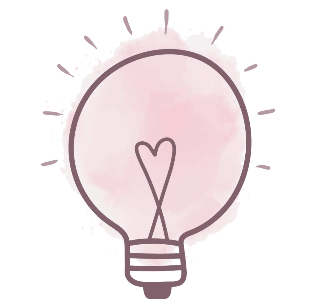 gezeichnete Glühbirne im Wasserfarben-Stil